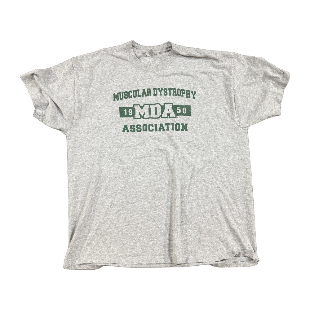 Jerzees Muscular Dystrophy Association MDA 1950 Graphic T-Shirt Gray Mens 2XL